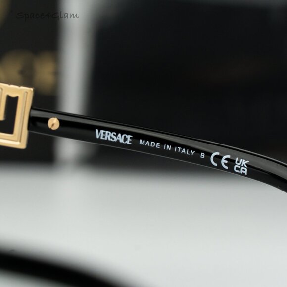 BRAND NEW Versace VE4471B GB1/87 Black Grey Square Women Sunglasses VE 4471B main image 2